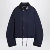 Acne Studios Blue Twill Jacket Men In Blue