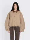 Acne Studios Twill Casual Jacket In Brown