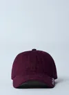 Acne Studios Men Twill Logo Baseball Cap In Burgundy