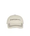 Acne Studios Twill Logo Cap In Neutral