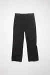 Acne Studios Twill Trousers In Black