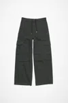 Acne Studios Ripstop Cargo Trousers In Dark Grey