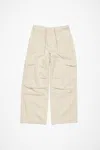 Acne Studios Twill Trousers In Ivory White