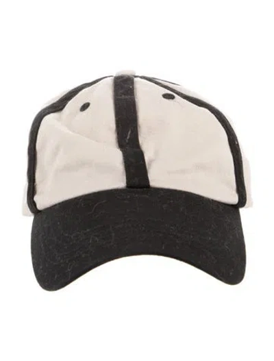 Pre-owned Acne Studios Two-toned Baseball Cap In Black