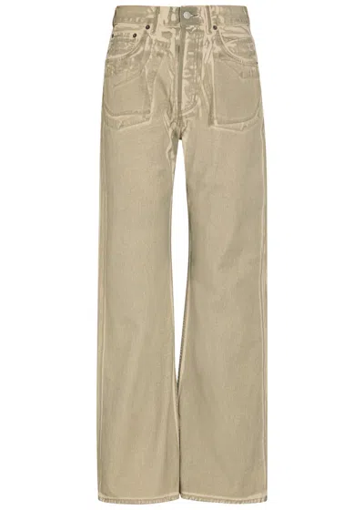 Acne Studios Two-toned Wide-leg Jeans In Neutral