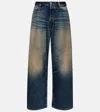 Acne Studios Womens Dark Blue 2023 Wide-leg Denim Jeans In Blue