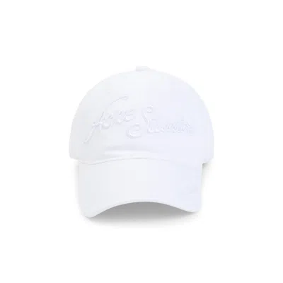 Acne Studios Unisex Classic Cap - Small Fit In White