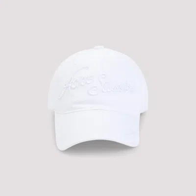 Acne Studios Unisex Cotton Hat - Ss26 Edition In White