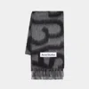 Acne Studios Logo Scarf In Black
