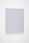 Acne Studios Canada Narrow Fringe Scarf In Powder Blue Melange
