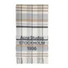 Acne Studios Unisex Wool Blend Scarf In Gray