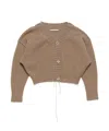 Acne Studios V-neck Buttoned Cardigan In Brown