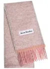 Acne Studios Valley Wool-blend Scarf In Pink