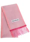 Acne Studios Valley Wool-blend Scarf In Pink
