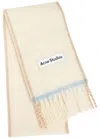 Acne Studios Off-white Wool Mohair Narrow Scarf In White