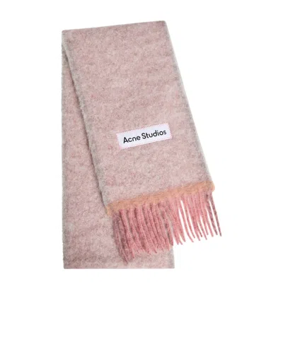 Acne Studios Valley Wool-blend Scarf In Multi