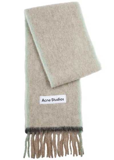 Acne Studios Vally Alpaca-blend Scarf In Beige