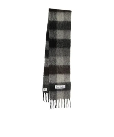 Acne Studios Vally Alpaca Blend Scarf In Black