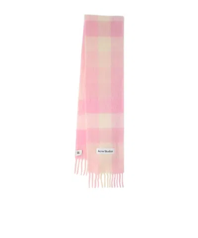 Acne Studios Vally Soft Alpaca Blend Scarf In Pink