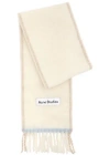 Acne Studios Off-white Wool Mohair Narrow Scarf In White