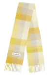 Acne Studios Vally Plaid Alpaca, Wool & Mohair Blend Scarf