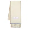 Acne Studios Off-white Wool Mohair Narrow Scarf In White
