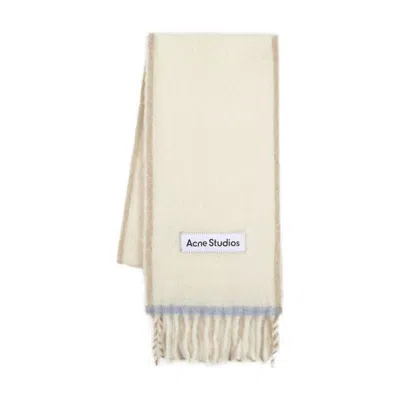 Acne Studios Vally Solid Scarf In White
