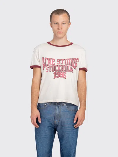 Acne Studios Varsity Graphic T-shirt In White
