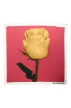 Acne Studios Vasco Rose Midsummer Silk Square Scarf In Multi