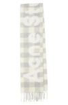 ACNE STUDIOS ACNE STUDIOS VEDA BUFFALO PLAID WOOL BLEND FRINGE SCARF