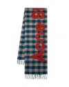 Acne Studios Veda Scarf -  - Wool - Turquoise Blue In Blue