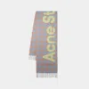 Acne Studios Veda Scarf -  - Wool - Beige/green