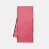 Acne Studios Jacquard-logo Seersucker Scarf In Pink