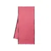Acne Studios Pink Logo Tape Scarf In Pink