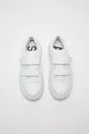 Acne Studios Velcro Strap Platform Sneakers In Optic White,optic White