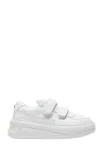 Acne Studios White Velcro Strap Platform Sneakers In White