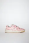 Acne Studios Velcro Strap Sneakers In Antique Pink