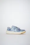 Acne Studios Velcro Strap Sneakers In Midnight Blue