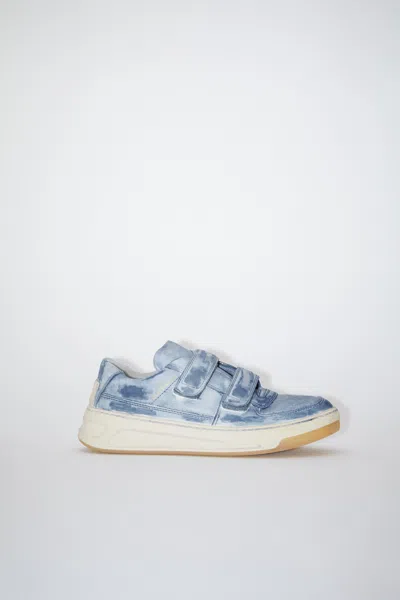 Acne Studios Velcro Strap Sneakers In Midnight Blue