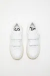 Acne Studios Touch-strap Platform Sneakers In Optic White,ecru