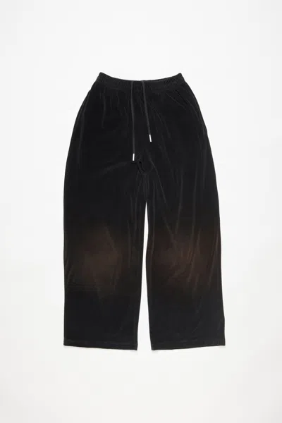 Acne Studios Velour Sweatpants In Black