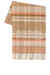 Acne Studios Venus Check 1996 Scarf In Brown