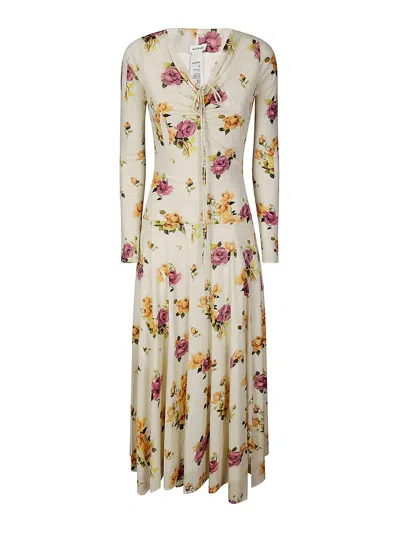 Acne Studios Long Long -sleeved Dress Printed
