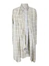 Acne Studios Check Tunic Dress In Multi