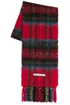 Acne Studios Vikky Check Scarf In Red