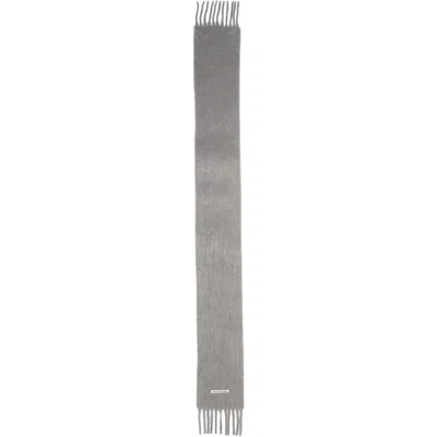 Acne Studios Vikky Mohair Blend Fringe Scarf In Gray