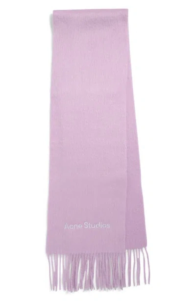 Acne Studios Vinnie Alpaca & Wool Scarf In Pink