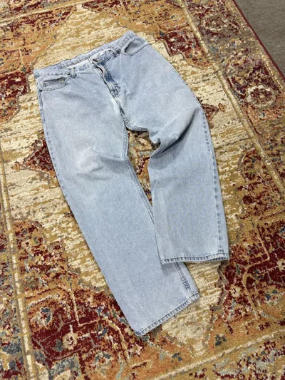Pre-owned Acne Studios ᶠᵃⁿᶜʸᵍᵘʸ Vintage Baggy Washed Denim Jeans Wide Leg Y2k In Blue
