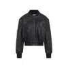Acne Studios Vintage Leather Cropped Bomber Jacket