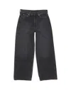 Acne Studios Vintage Black Wide-leg Denim Pants In Black